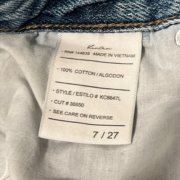 KANCAN Women’s 7/27 Estilo Jeans Distressed Patch Embroidered DIY Denim Ankle - Picture 3 of 9